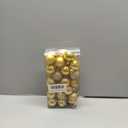 1.57" Gold Christmas Ornaments for Christmas Tree 36 Pcs Mini Shatterproof Balls Christmas Tree Decorations Small Xmas Ornaments Balls with Hanging Loop for Wedding Holiday Party Wreath Home Decor