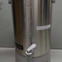 SYBO 45 Cup Coffee Urn, 6L Commercial Stainless Steel Coffee Maker & Hot Water Dispenser, Fast Brewing Percolator with Removable Filter, Easy Clean, Cool-Touch Handles, Catering, Office & Events, Grey