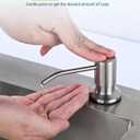 Kitchen Faucet with Soap Dispenser, Hiqufet Brushed Nickel Kitchen Faucet with Pull Down Sprayer, 3 Mode High Arc Single Handle RV Bar Sink Faucets for Pot Filler, Farmhouse Camper Bar Laundry Room