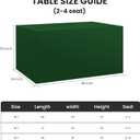 Ascoza 2 Pack Fitted Tablecloth for 4 Foot Rectangle 48 x 24 Inch Hunter Table Covers Water Resistant Polyester Cloth for Folding, Parties,Display, Trade Show (Hunter)
