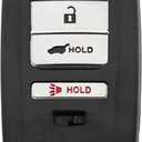 Key Fob Case Replacement Key Fob Cover fit for 2015 2016 2017 2018 2019 2020 2021 Acura ILX TLX RLX RDX MDX NSX Key Fob (1)