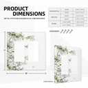Decorative Outlet Covers Rustic Eucalyptus Leaves Green Leaf 2 Gang Light Switch Cover Plate Double Rocker Wall Plate Switch Plate Covers Faceplate for Bedroom Home Decor 2 Pack