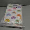 2 x MEHOFOND 4pcs Valentines Shower Curtain Set Colorful Conversation Hearts Shower Curtain Sets for Valentine Heart Candy Bathroom Decor Curtains with Non-Slip Rugs Toilet Lid Cover and Bath Mat