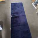 Shag Runner Rug for Hallways, 2x6 Feet Washable Rugs with Memory Foam for Bedroom, Entryway Indoor Fluffy Throw Rug for Bedside Living Room Kids Girls Nursery Dorm Room Decor, Navy Blue