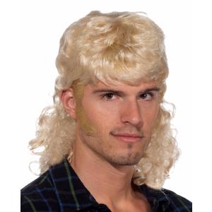 Rubies Mullet Blonde Wig for Adults, Men's No Size (Beige)