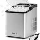 Ice Makers Countertop, 9 Ice Cubes in 6 Mins, 26.5Lbs/24H, Upgraded 1.5L Water Tank & 1.32Lbs Ice Basket, Self-Cleaning Portable Ice Maker for Home Kitchen Office Bar RV