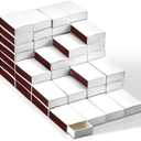 Blank Matches Containers DIY Storage Boxes for Guests Wedding Bridal Shower Baby Shower Halloween Party Favor (No Matches Included) (White,2.24 x 1.42 x 0.59 Inches)