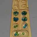 Regal Games Mancala Board Game - Fun Classic Table Game with Wooden Board for Adults & Kids - 48 Glass Mancala Beads & 2 Player Games - Ideal for Family Game Night, Travel (Ages 8+)