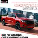 2-4" Lift Front Upper Control Arm for 2009-2024 Ram 1500/Classic, PU Bushings, 2 Replacement Ball Joints, Wrinkle Red