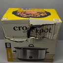 Crock-Pot Large 8 Quart Oval Manual Slow Cooker Stainless Steel (SCV800-S)