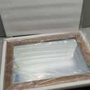 Syndra Rectangular Mirror with Frame Rustic 20x28 Wall Mounted Rustic Vanity Mirror with Large Wood Frame Farmhouse Bathroom Mirror, for Bedroom, Living Room, Entryway Wall Decor(Natural) (Light Wood Color)