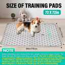 FURWEY 2 Pack Extra Large 72"X72" Washable Pee Pads for Dogs Super Absorbent Dog Training Pads Non-Slip Waterproof Pet Training Pads Mats Whelping Pads for Dogs Cats Puppy