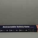 Retractable Baby Gates for Stairs Doorways Hallways, Soft Mesh Safety Retractable Dog Gate for Pet, Indoor Or Outdoor Use, Easy Installation,33.6" Tall,Expands to 55" Wide,White