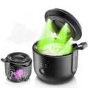 Rechargeable Dental Ultrasonic Cleaner, 180ML Denture Cleaner Machine, Dental Cleaning with 3 Modes, Black