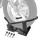 JY PERFORMANCE Motorcycle Wheel Chock, Universal Motorcycle Front Wheel Stand for Trailer, Cruiser, Sports & Dirt Bikes, 1800 lb Capacity Adjustable Wheel Stand for 15"-21" Wheels