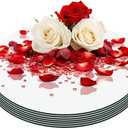 12" 10PCS Round Mirrors for Centerpieces, Circle Mirror Centerpieces for Tables, Acrylic Mirror Tiles for Wall Table Wedding Centerpieces Mirror Plates for Candle Birthday Decorations DIY Craft