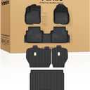 Floor Mats for Honda CR-V 2023 2024 2025 2026 | Custom Fit for CRV Gas, Hybrid & e:FCEV, All Weather Protection, TPE Full Set with Cargo Liner Rear Seat Back Protectors