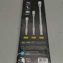 Capri Tools Ratchets, True 72-Tooth, 5-Degree Swing Arc (3-Piece Set/Flex-Head Low Profile), (Model: CP12000FX)