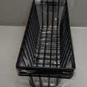 Simple Trending 6 Pack Wire Basket Wall Mount Baskets Hanging Baskets, Cabinets Organizer and Storage with Hooks for Kitchen, Garage and Bathroom