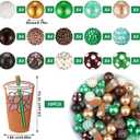 Huquary 70 Pcs Coffee Bubblegum and Silicone Beads Plastic Bubble Gum Beads 20mm Bulk for DIY Making Loose Bracelet Necklace Bag Chain Crafts Keychain Jewelry