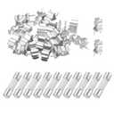 MECCANIXITY 10pcs 30A 250V Slow Blow Ceramic Fuse, 30Amp Cartridge Time Delay Fuses 5x20mm with 20pcs Clips
