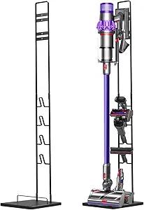 Foho Vacuum Stand for Dyson V11 V10 V8 V7 V6,Stable Metal Storage Bracket Stand Holder for Dyson Handheld DC30 DC31 DC34 DC35 DC58 DC59 DC62 Cordless Vacuum Cleaners & Accessories & Attachments