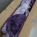 Arotive Microfiber Bathroom Rugs, Shaggy Soft and Absorbent Bath Rug, Non-Slip, Thick Plush Machine Washable Dry Bath Mats for Bathroom, Tub and Shower, 44x32, Dark Purple, Rectangular