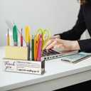 2 x Thank You "Difference Maker" Inspirational Gift for Leader Mentor Team Members, Appreciation Week Leaving Farewell New Job Promotion Gift, Recognition Office Pencil Holder Organizer TBZ153
