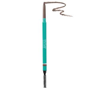 Thrive Causemetics Infinity Waterproof Eyebrow Pencil, Retractable Brow Pencil with Hyaluronic Acid, Shea Butter, Dual Ended Eyebrow Brush Spoolie, Fine Tip, Vegan, Cruelty Free, Audrey (Medium Brown)