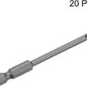 uxcell 20 Pcs Slotted Screwdriver Bits 4mm 3" Length 1/4" Hex Shank Magnetic Flat Head Drive Bit Holder for Power Screwdriver Drill Impact Driver