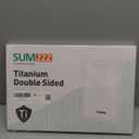 Titanium Cutting Board for Kitchen, Cutting Board Double Sided Food Grade, Pure Titanium/PP, Easy to Clean Large Size 1611 (Silver)