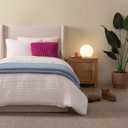 UGG Whitecap Twin Blanket, Soft Cozy Fleece Blanket for Bed, Luxury Fluffy Oversized Throw for Couch, Washable Twin XL Bedding, Dorm Essentials, 66" x 90", Denim Blue