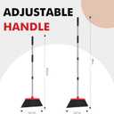Heavy Duty Broom, 55 Inch Long Handle Outdoor Large Angle Brooms, Commercial Broom for Sweeping Indoor, for Home Garage Kitchen Office Courtyard Lobby Patio Lawn Concrete