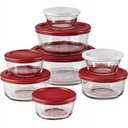 Anchor Hocking 16 Pc Glass Storage