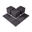 VEVOR 54 sq. ft Plastic Interlocking Deck Tiles, 54 Pack,12"x12" Waterproof Non-Slip Outdoor Flooring All Weather Use, Patio Floor Decking Tiles for Porch Poolside Balcony Backyard, Dark Brown