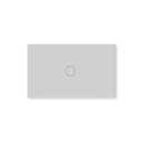 Smart Switch,4.65 X 2.83 X 1.34 Inches,2.4GHz Wi-Fi Light Switch,Neutral Wire Required,APP Control and Voice Control,Work with Tuya/Smart Life/Alexa,Tempered Glass Panel,Grey 1 Button