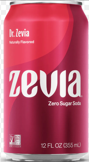 ZEVIA, Zero Sugar Soda, 12FL OZ(355 mL), 24 Pack, by 02/28/27