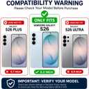 for Samsung Galaxy S26 Case 5G Phone Card Holder [Military Grade Drop Test] Full Body Protection Slim Shockproof Rugged Marble Cover 6.3" for Women Men (Pastel Gold)