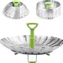 Vegetable Steamer Steamer Basket Foldable 9inch and 11inch