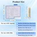 Medium Filter Cartridge Replacement Compatible with Aqueon QuietFlow LED PRO Power Filter Size 10/Power Filter Size 10/E Internal Power Filter Size 20 (16+10 Counts Ammonia Reducer Filter Pads)