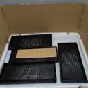 PARANTA 8-Piece Boot and Shoe Storage Box, Stackable Clear Plastic Shoe Box, Space-Saving Shoe Organizer for Boots, Sneakers, and High Heels, Black