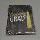 4 x Graduation Gift Card Book 7 x 5 Inch 20 Pages Gift Card Booklet Congrats Grad Organizer Greeting Card College Survival Album Keeper for Graduation Senior Gifts(Black)