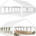 20x40 Party Tent Heavy Duty White Canopy Large Outdoor Event Shelter with Removable Sidewalls, Waterproof Gazebo for Wedding, Backyard, Parties