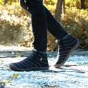 Womens Mens Snow Boots Winter Shoes Slip On Ankle Booties Anti-Slip Water Resistant Fully Fur Lined Outdoor Sneakers