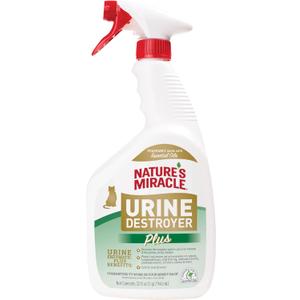 Natures Miracle Urine Destroyer Plus Cat, 32 Ounces,Unscented, Enzymatic Formula, Ready-to-Use (32 Fl Oz (Pack of 1)