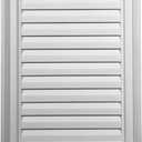 Ekena Millwork 18"W x 21"H Rectangle Urethane Gable Vent Louver, Non-Functional