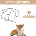 Luxurious Calming Dogs/Cats Bed Mats, Dog Pad Washable Removable Couch Cover, Plush Long Fur Mat for Pets, Waterproof Lining, Perfect for Small, Medium and Large Dogs and Cats (Beige, 34"x30")