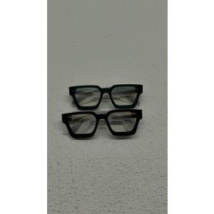 VISOONE 2 Pack Blue Light Blocking Glasses Rectangle Frame and Chic Preppy Look for Women Men RIVER (Black+basil Green)