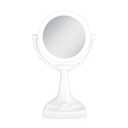 Zadro 11" Fluorescent Lighted Makeup Mirror with 10X/1X Magnification and Tray