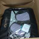 Coverado Front Seat Covers, 2 Pack Waterproof Seat Cover for Cars, Faux Leather Seat Covers with Lumbar Support, Car Seat Protectors Driver Car Seat Cushion Universal Fit for Most Cars (Black&Purple)